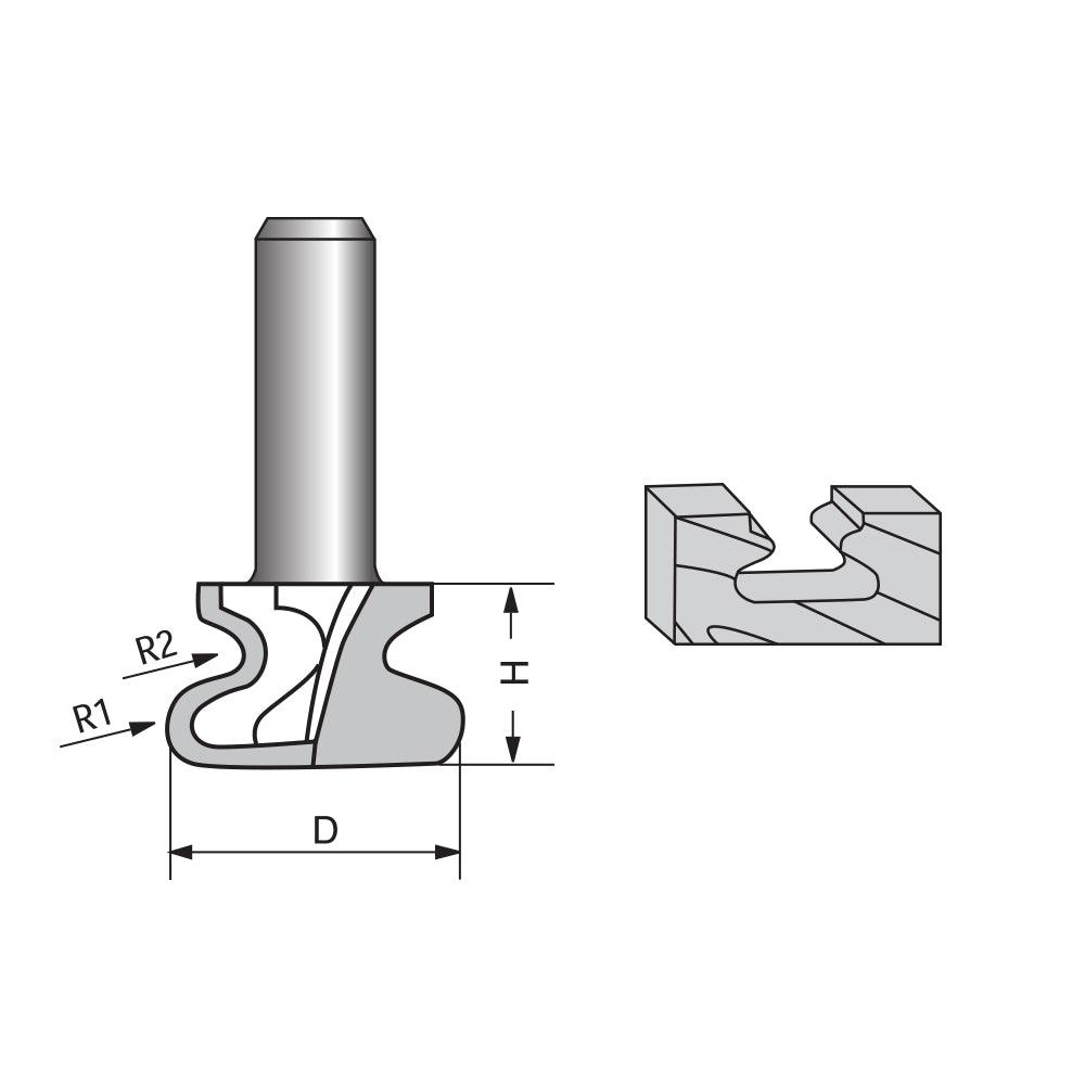 Finger/Drawer Pull Router bit-European Style-A – FindBuyTool