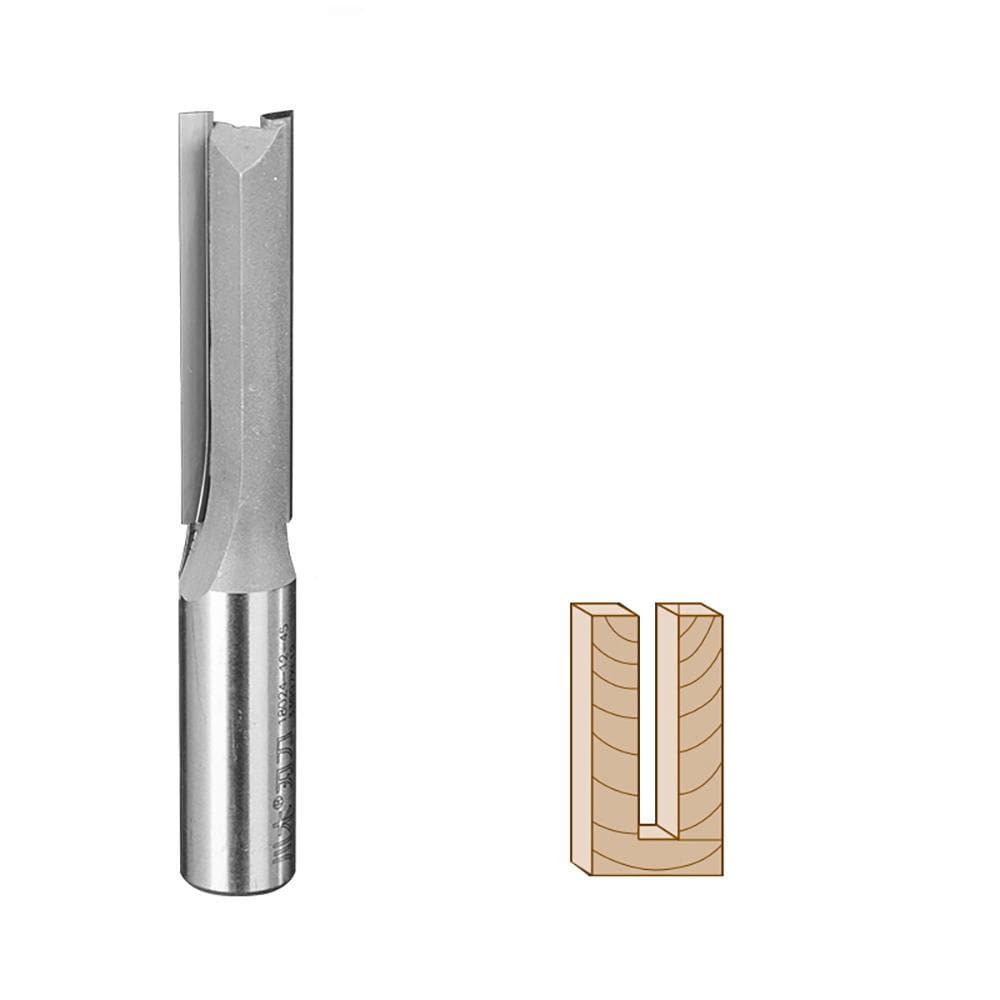 Straight Router Bit-10 to 12mm Dia. x 35 to 38mm Height, 12mm Shank