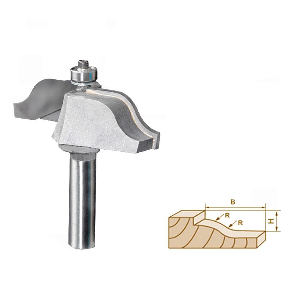 Ogee Convex Panel Router Bit - 1213