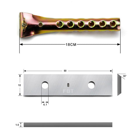 2-Inch Scraper 50mm with Tungsten Carbide Blade