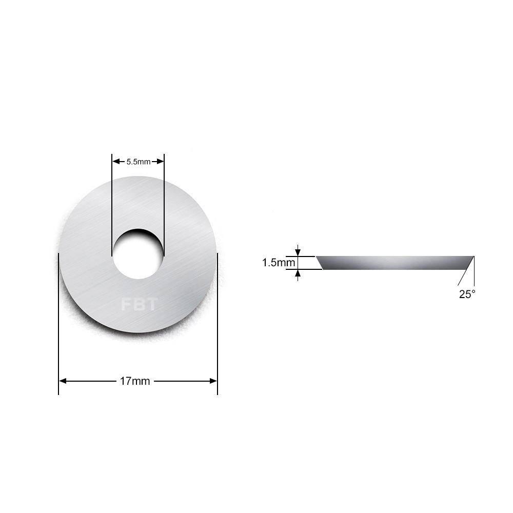 Tungsten Carbide Scraper Blade, Round Shape