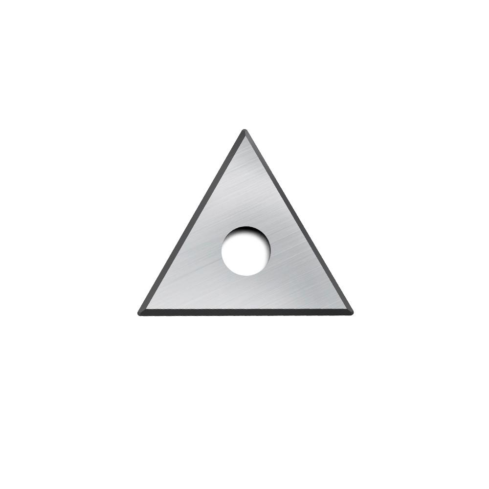 Lame de grattoir en carbure de tungstène, forme triangulaire