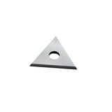 Lâmina de raspador de carboneto de tungstênio, forma triangular