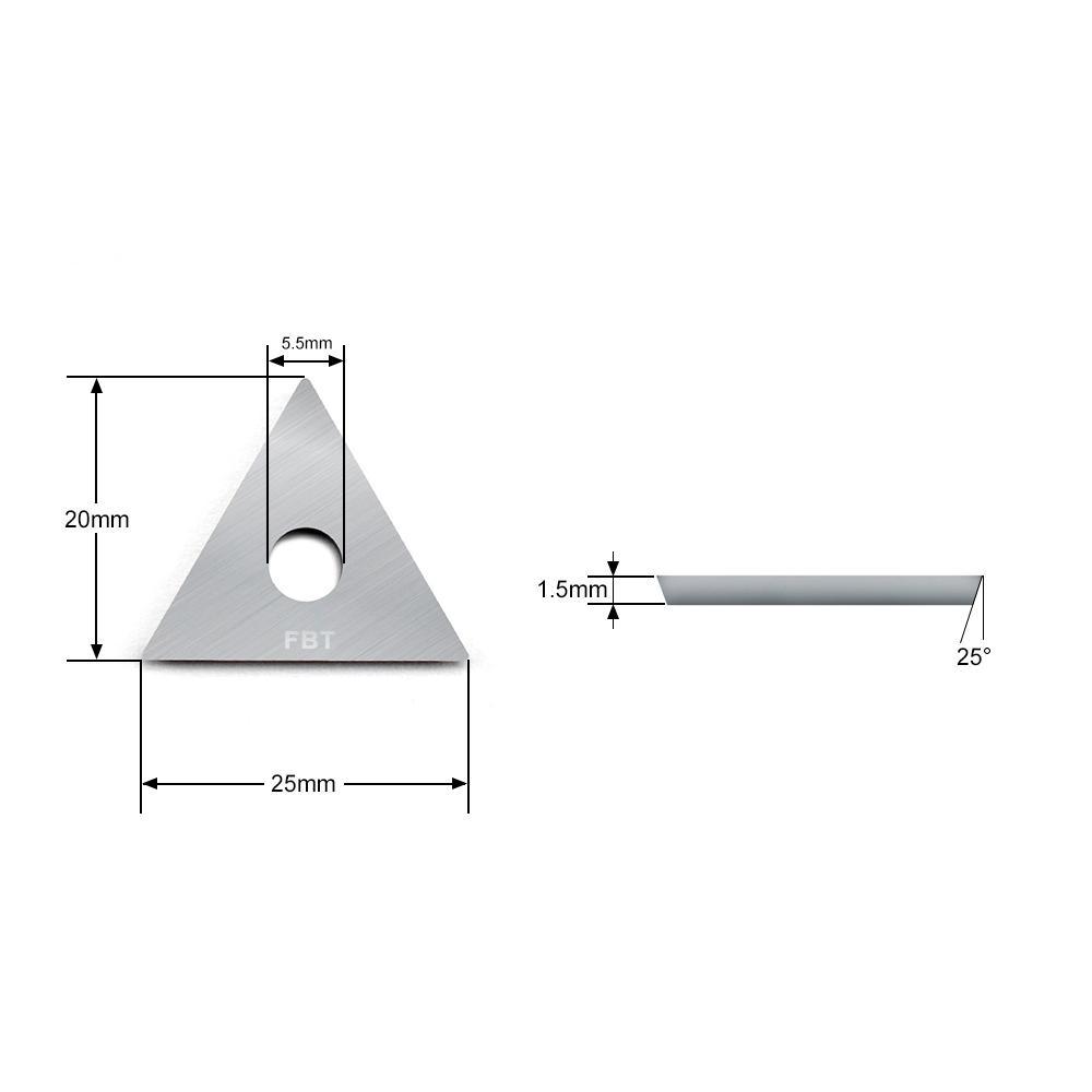 Lame carbure Triangle pour grattoir BAHCO