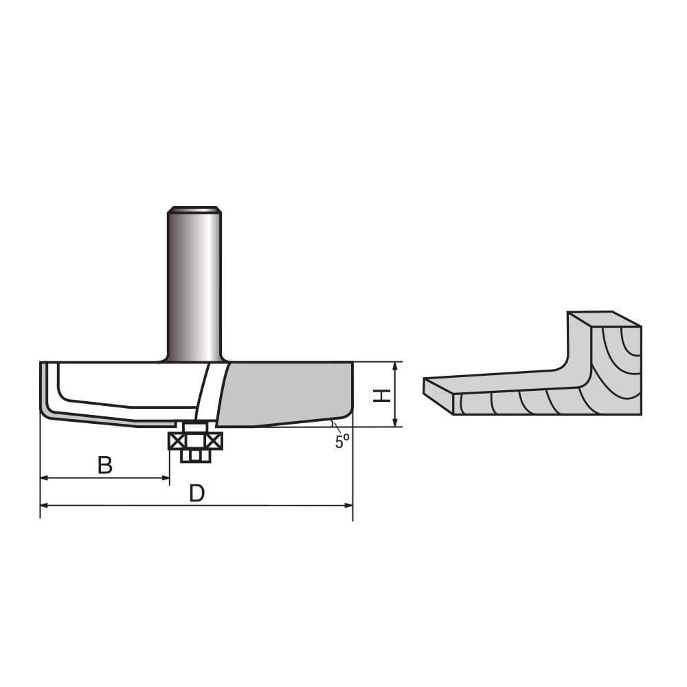 Raised Panel Backcutter Router bit – FindBuyTool