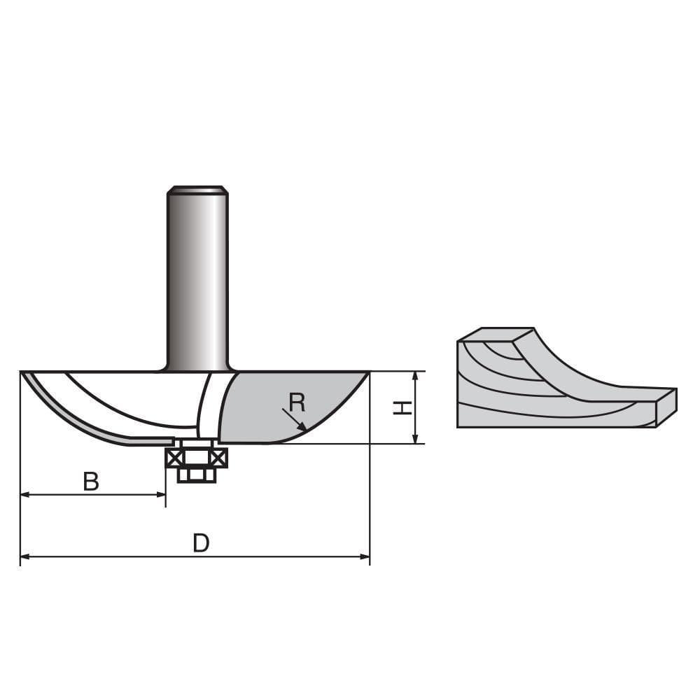 Shallow Cove Router bit – FindBuyTool