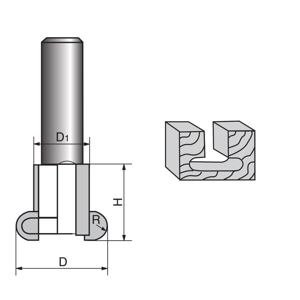 T-Slot Router Bit-Rounded Edges – FindBuyTool