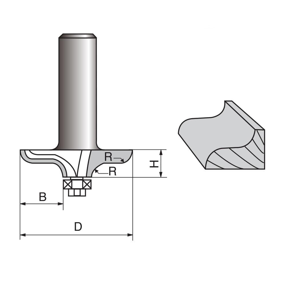 Traditional Table Edge Router bit
