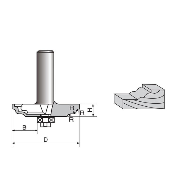 Wavy Edge Molding Router bit – FindBuyTool