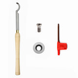 Woodturning Carbide Lathe Tool Full Size Hollower Round Tip-10