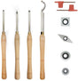 Woodturning Carbide Lathe Tool Set of 4 - FindBuyTool