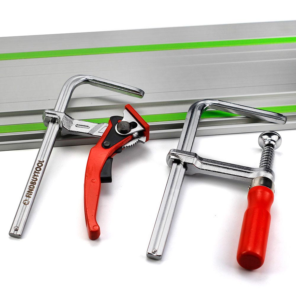 Ratcheting Rails Fast Ratcheting Clamp for MFT Table Guide Rail System – FindBuyTool