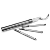 Woodturning Mini Carbide Tipped Lathe Tool Set, Stainless Steel Bars and Handle