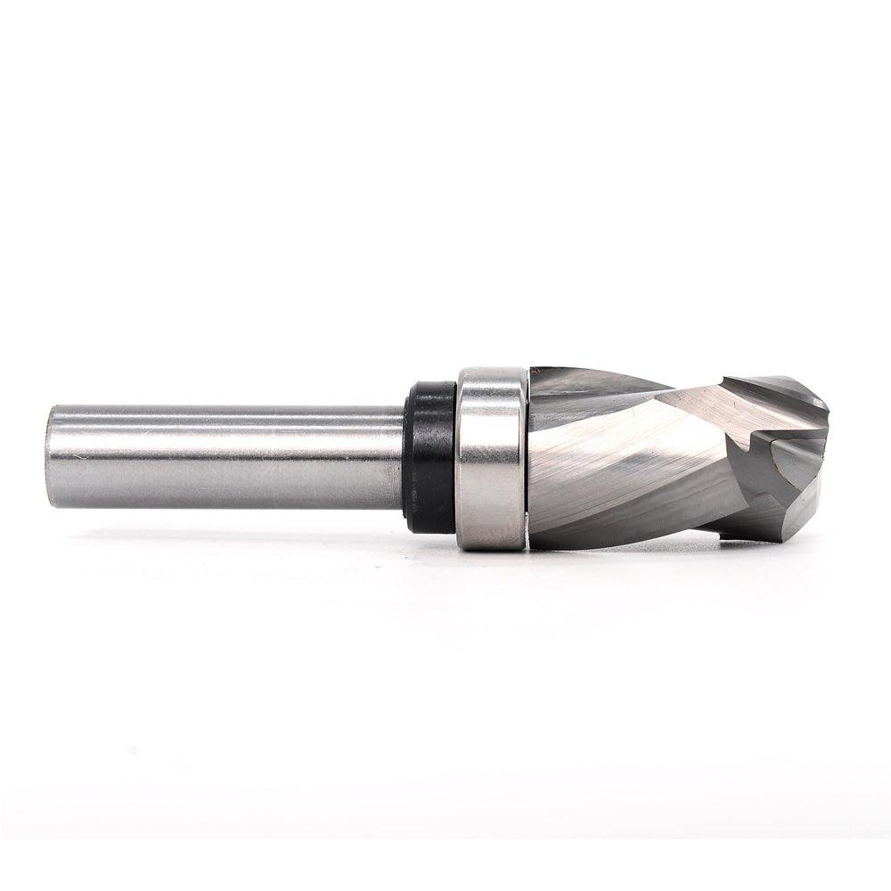 Solid Carbide Compression Spiral Flush Trim Router Bit with Bearing