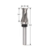 Solid Carboide Spiral Flush Trim Router Bit, Upcut
