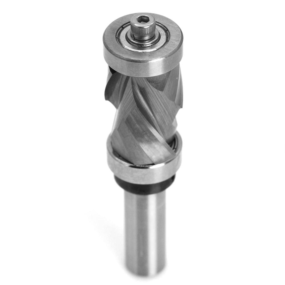 Solid Carbide Spiral Flush Trim Compression Router Bit with Double Bea
